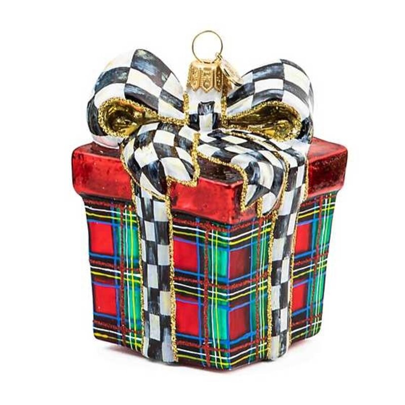 Mackenzie-Childs Glass Ornament - Tartastic Gift