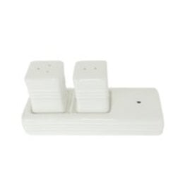 nora fleming salt and pepper shakers - pinstripes