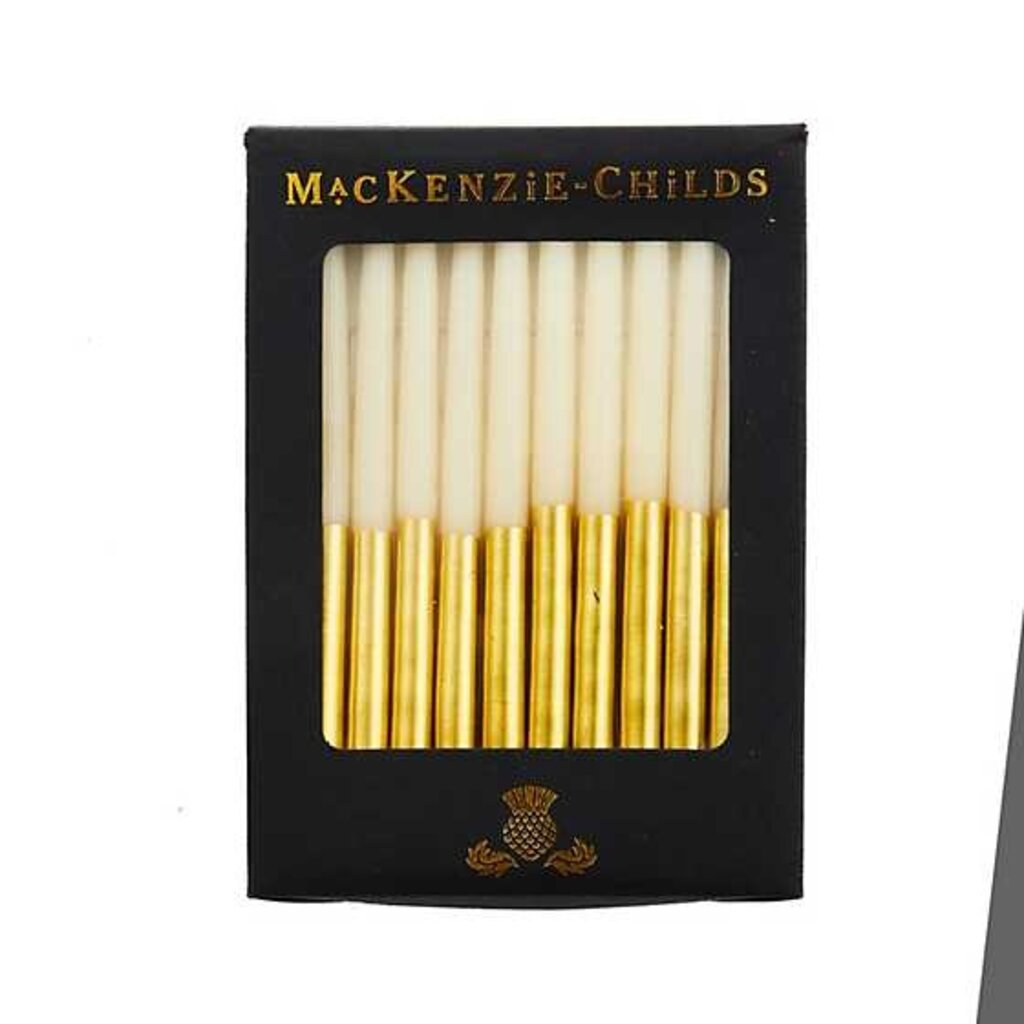 Mackenzie-Childs Hanukkah Candle Set - Gold