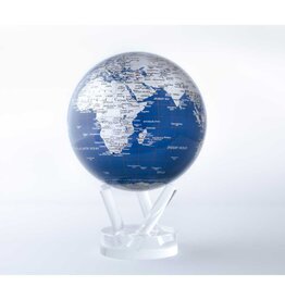 MOVA  International Blue and Silver Globe 4.5"