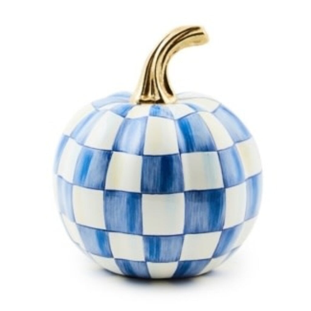 Mackenzie-Childs royal check mini pumpkin
