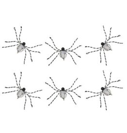 Mackenzie-Childs crystal beaded spider clips, set of 6