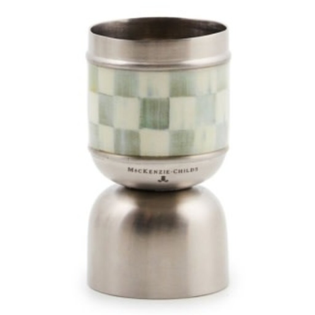 Mackenzie-Childs sterling check 3260 jigger