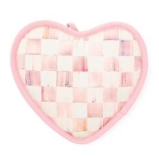 Mackenzie-Childs rosy check heart potholder