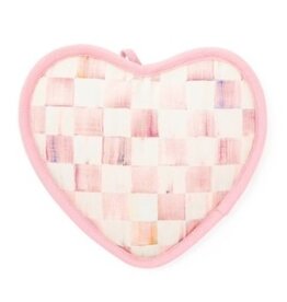 Mackenzie-Childs rosy check heart potholder