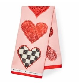 Mackenzie-Childs heart dish towel