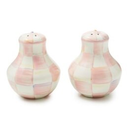 Mackenzie-Childs rosy check salt & pepper shakers