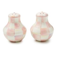 Mackenzie-Childs rosy check salt & pepper shakers