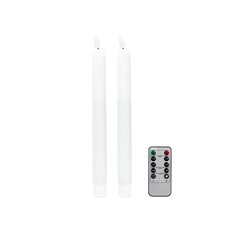 Addison Ross WHITE LED CANDLES - SET OF 2
