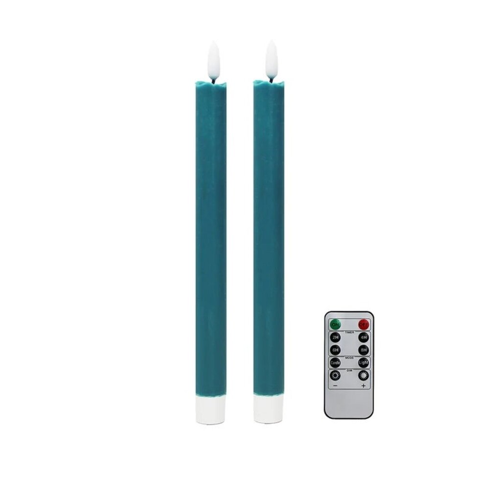 Addison Ross CHAMBRAY BLUE LED CANDLES - SET OF 2