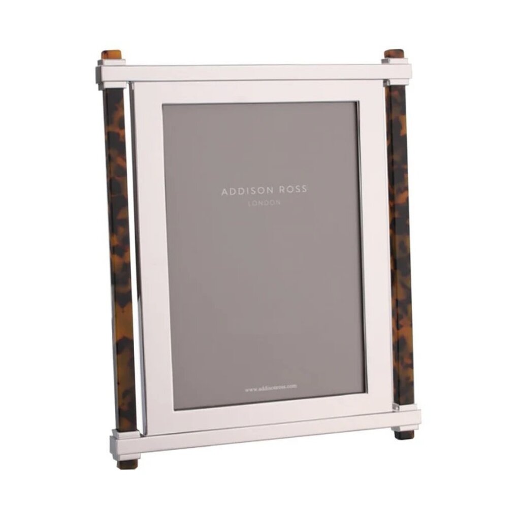 Addison Ross Faux Tortoise Pillar & SIlver 5x7 Frame