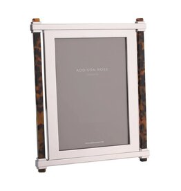 Addison Ross Faux Tortoise Pillar & SIlver 5x7 Frame