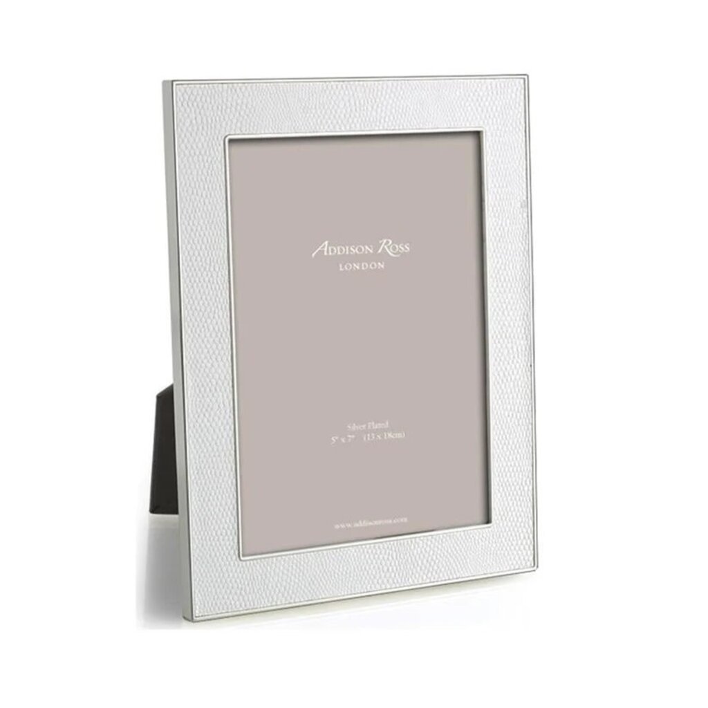 Addison Ross Faux Snake White 4x6 Frame