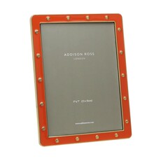 Addison Ross Locket in Gold Orange 5x7 Frame