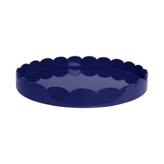 Addison Ross 20x20 Scalloped Tray Navy