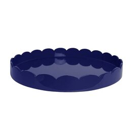 Addison Ross 20x20 Scalloped Tray Navy