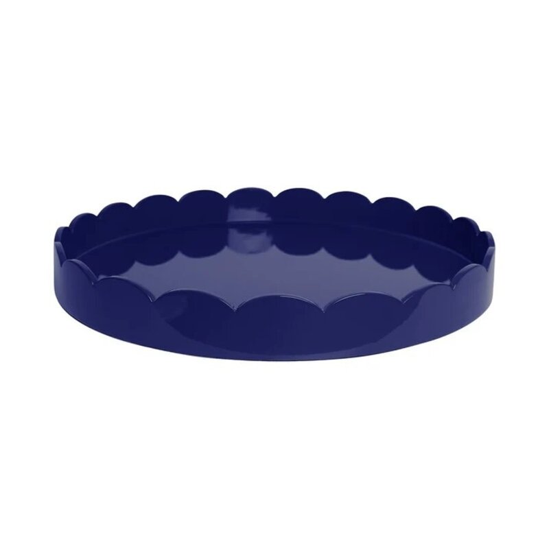 Addison Ross 20x20 Scalloped Tray Navy