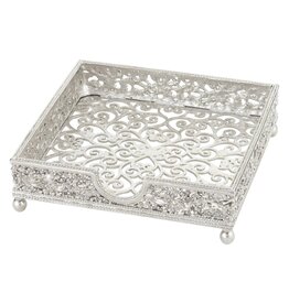 Olivia Riegel Silver Isadora Cocktail Napkin Holder