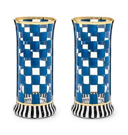 Mackenzie-Childs Carnival Royal Highball Glass, set of 2