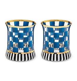 Mackenzie-Childs Carnival Royal Tumbler Glass, Set of 2
