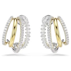 Hyperbola 4 Hoop Earrings, White /Mix