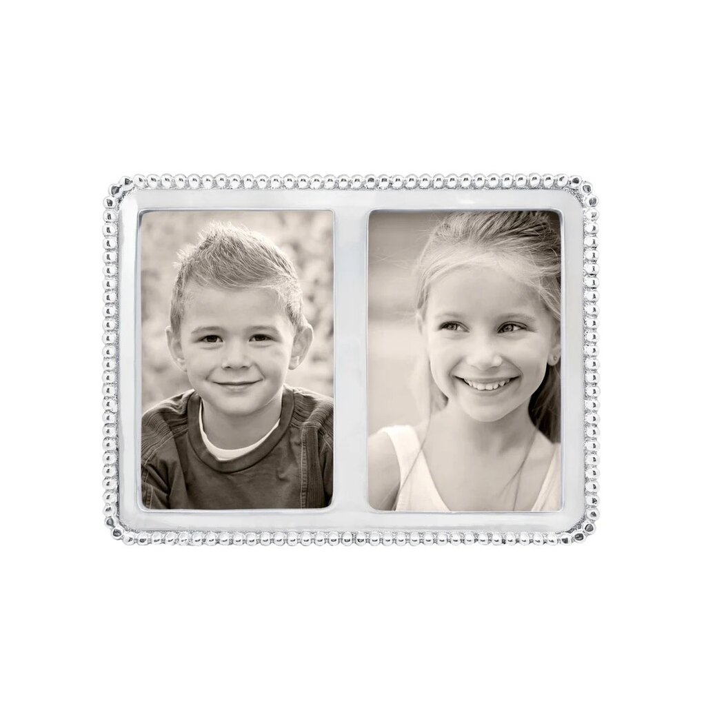 Mariposa Beaded Double 4x6 Frame