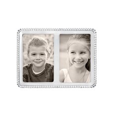 Mariposa Beaded Double 4x6 Frame
