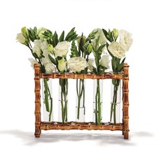 Natural Bamboo Vase 5 Glass Holder