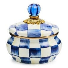 Mackenzie-Childs royal check squashed pot