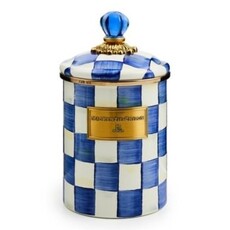 Mackenzie-Childs royal check medium canister