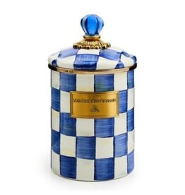 Mackenzie-Childs royal check medium canister