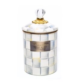 Mackenzie-Childs sterling check medium canister