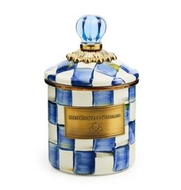 Mackenzie-Childs royal check demi canister