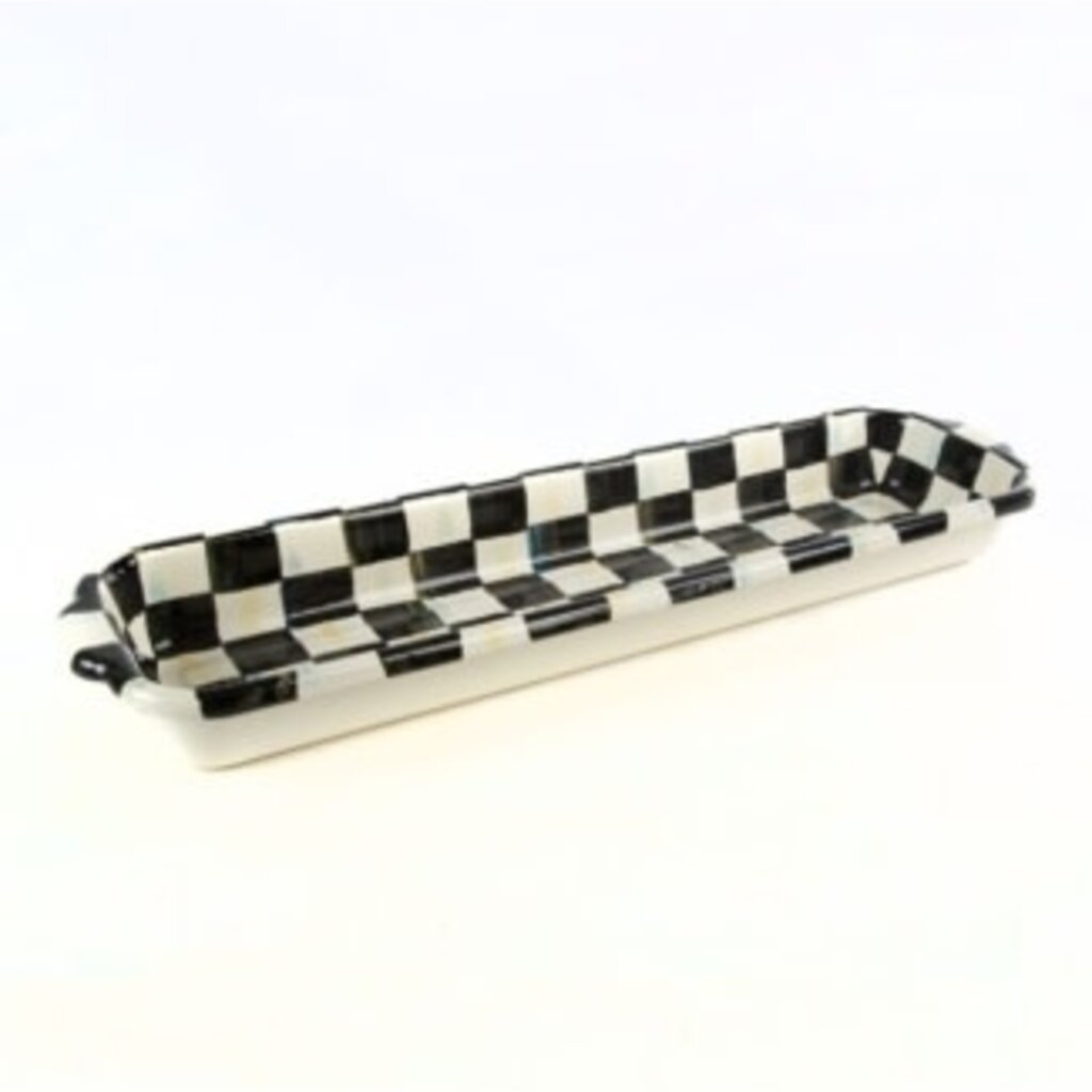 Mackenzie-Childs courtly check baguette dish