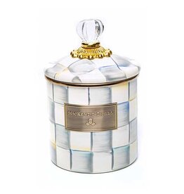 Mackenzie-Childs Sterling Check Enamel Canister - Small