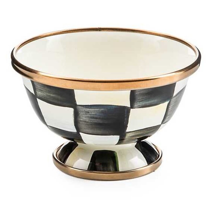 Mackenzie-Childs Courtly Check Enamel Little Sugar Bowl