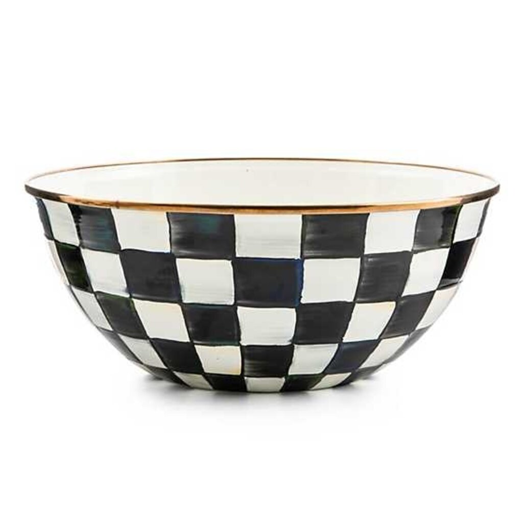 Mackenzie-Childs Courtly Check Enamel Everyday Bowl - Large