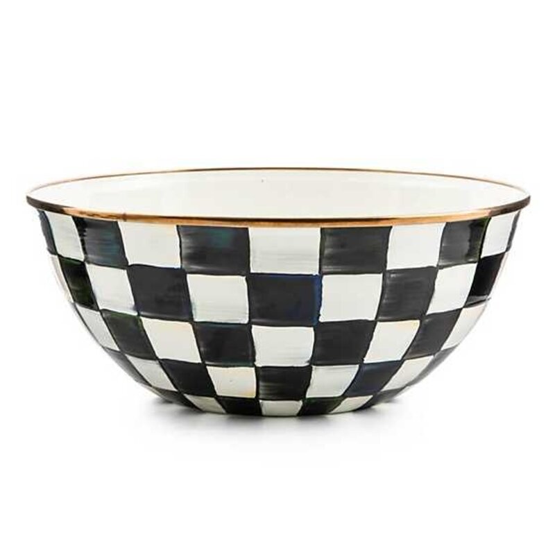 Mackenzie-Childs Courtly Check Enamel Everyday Bowl - Large