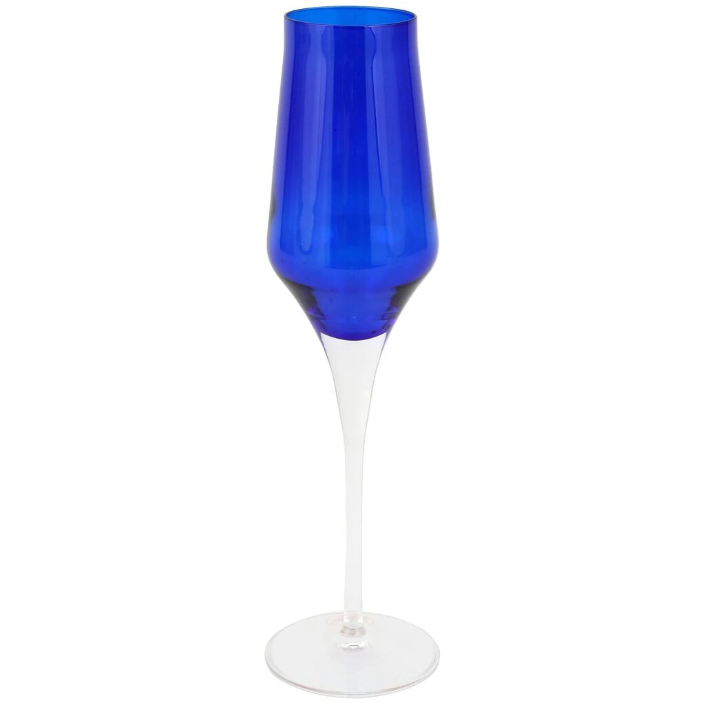 Vietri Contessa Cobalt Champagne Glass