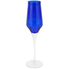Vietri Contessa Cobalt Champagne Glass