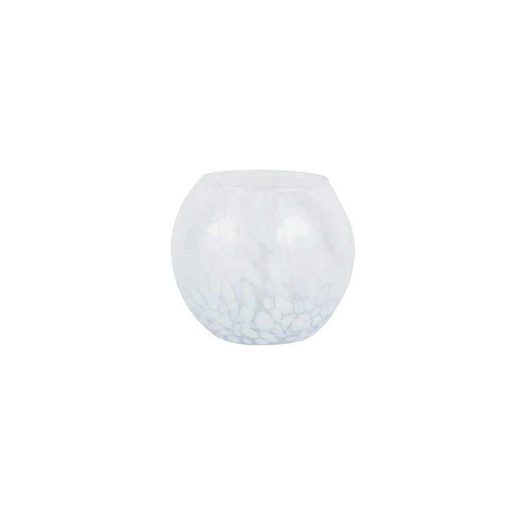 Vietri Nuvola White Round Bud Vase