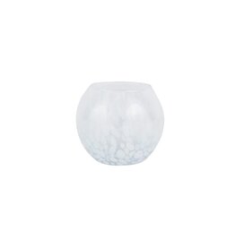 Vietri Nuvola White Round Bud Vase