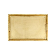 Vietri FLORENTINE WOODEN ACCESSORIES GOLD MEDIUM RECTANGULAR TRAY