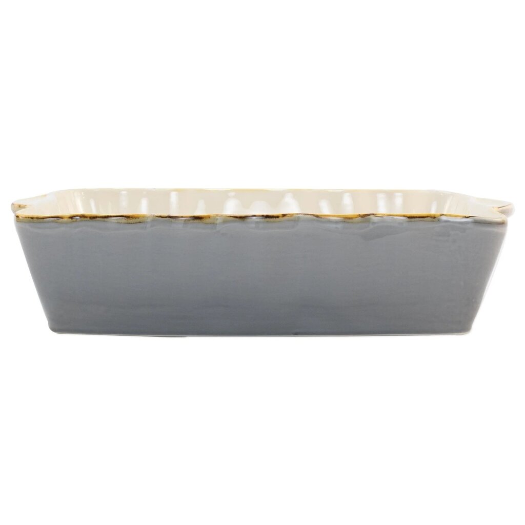 Vietri Italian Bakers Gray Rectangular Baker-Lg