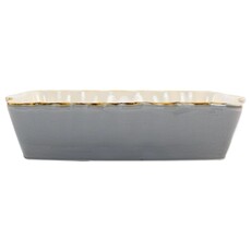 Vietri Italian Bakers Gray Rectangular Baker-Lg