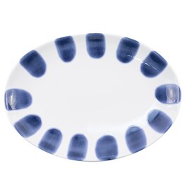 Vietri Santorini Dot Small Oval Platter