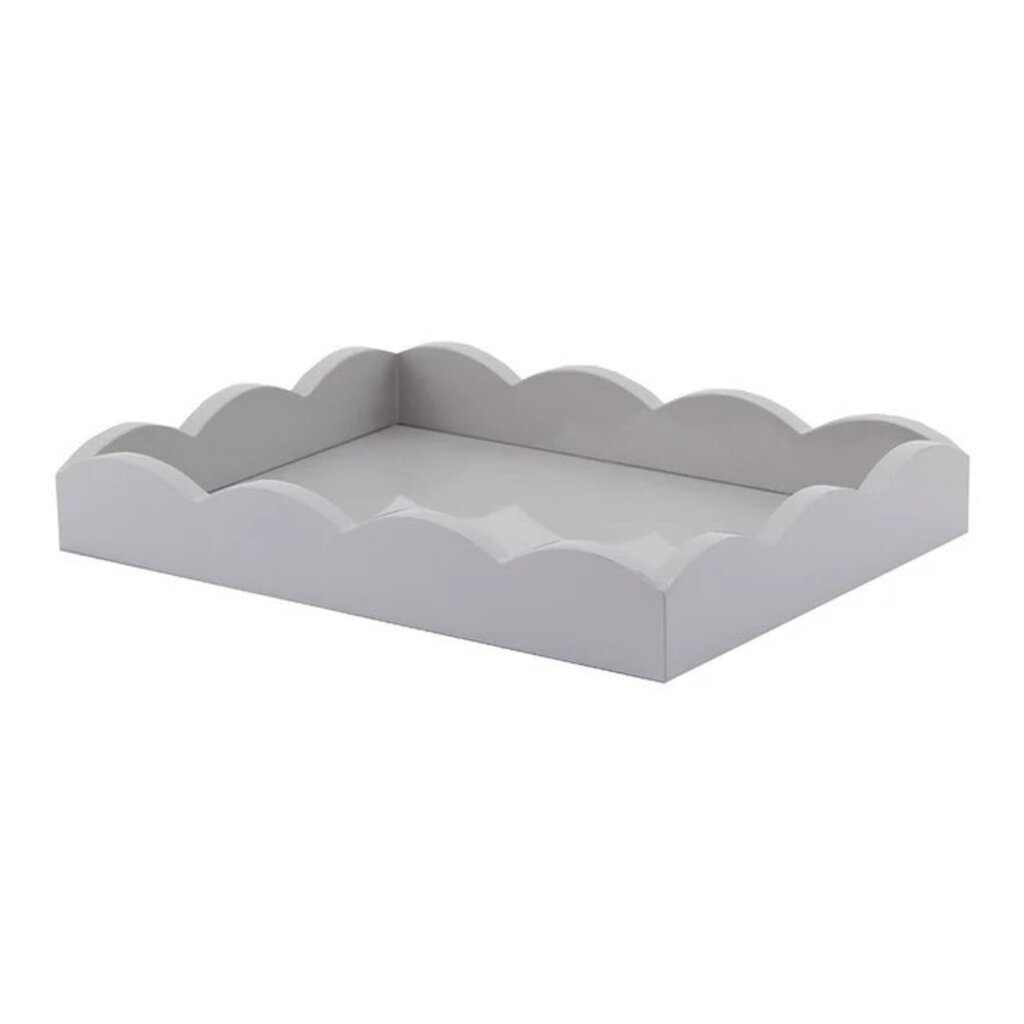 Addison Ross 11x8 Scalloped Tray Chiffon