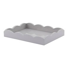 Addison Ross 11x8 Scalloped Tray Chiffon