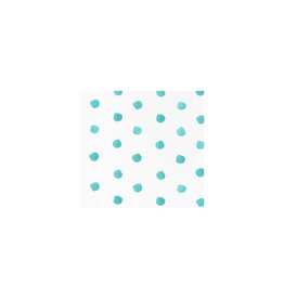 Vietri Papersoft Dot Aqua Cocktail Napkins