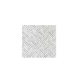 Vietri Greek Key Light Gray Cocktail Napkins, pk 20